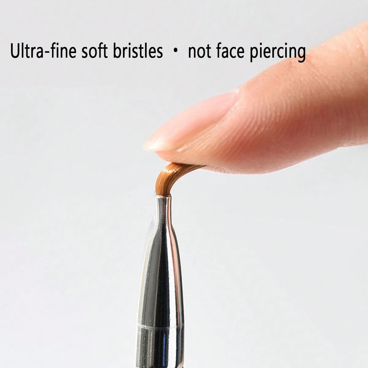 2pcs Concealer Brush Sponge Double Head Spot Brush Black Eye Eyeliner Tear Furrow Brush Makeup Brush Convenient For Beginners
