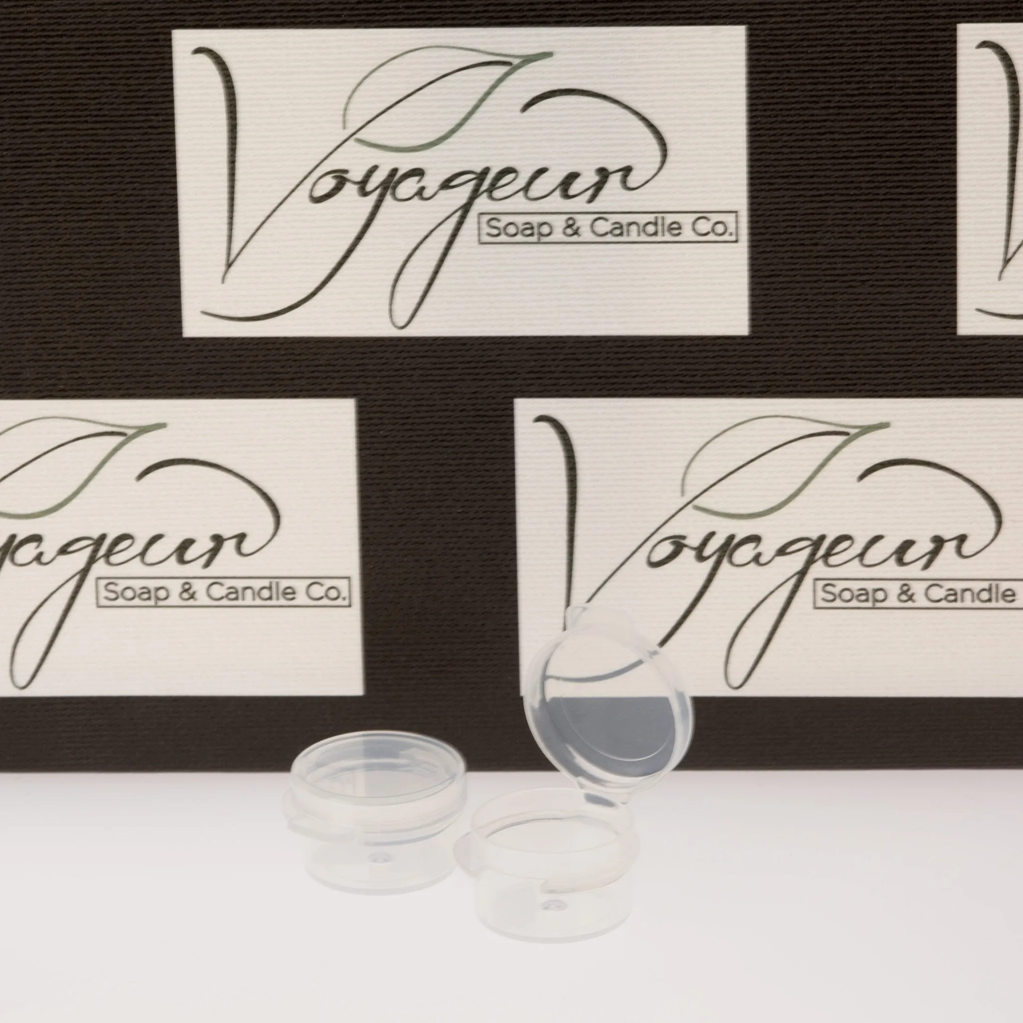 3 ml Natural Round Hinged Jar