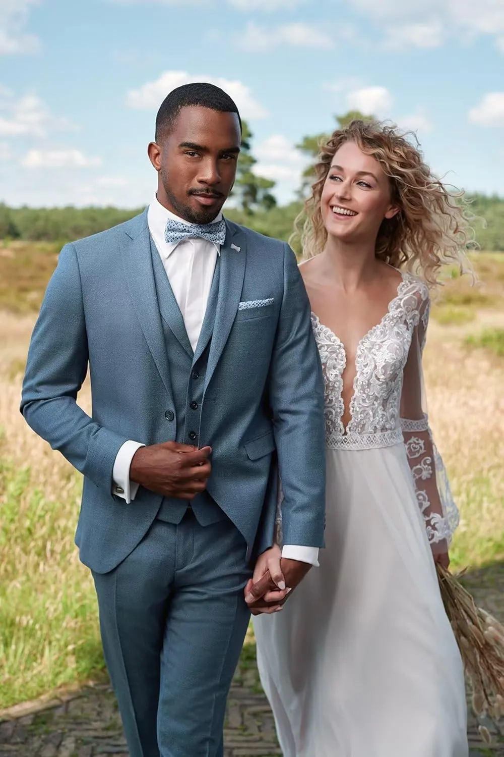 3 Piece Mens Suit Regular Fit Wedding Suit Prom Formal Suits for Men Business Suits Jacket Vest Pants Set