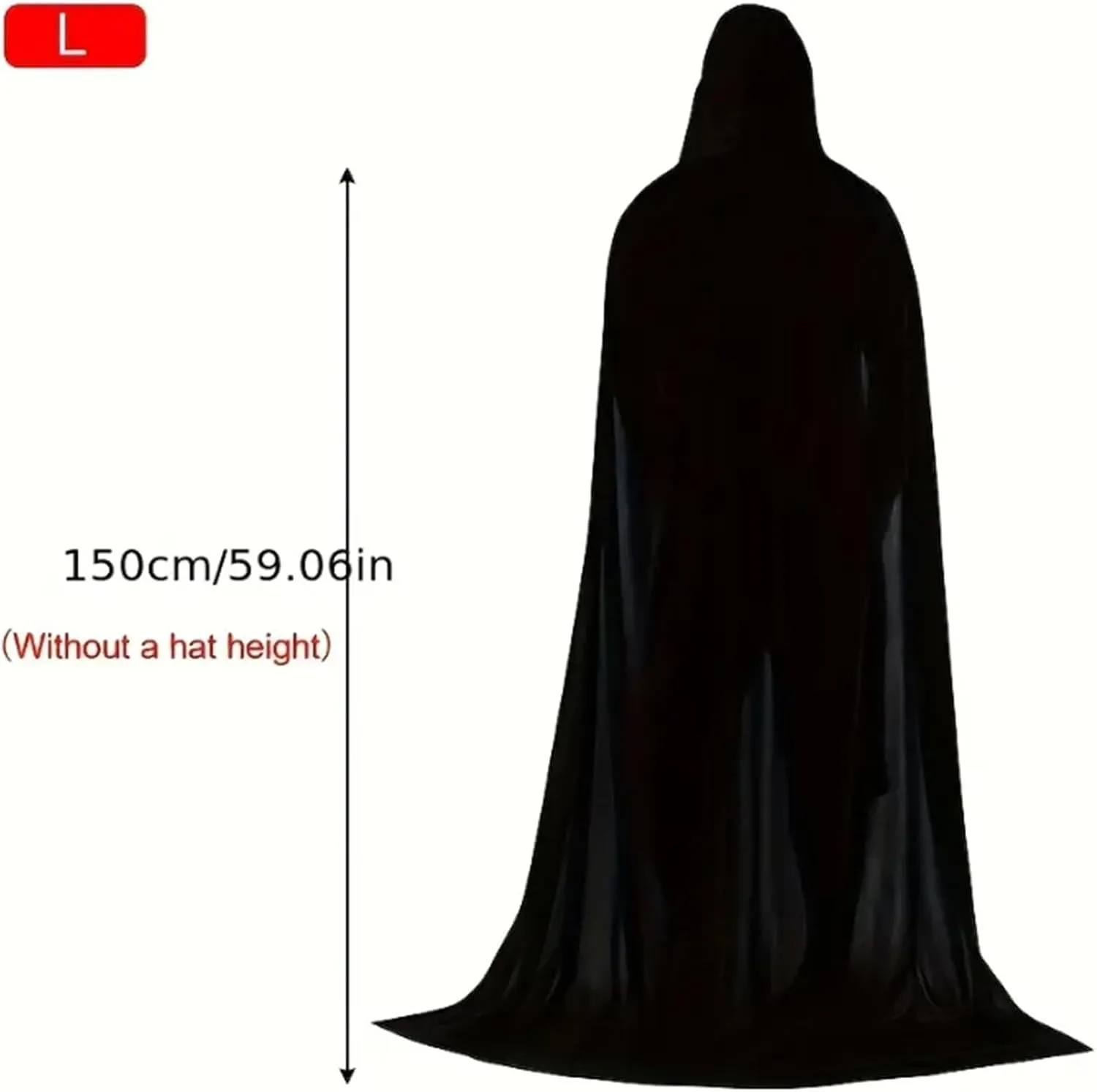 6pcs/set Unisex Hooded Halloween Christmas Cloak Costume set, 2Pcs Cloak with 2Pairs Gloves, 2Pcs Necklace
