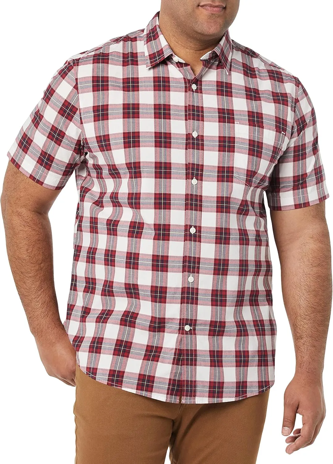 Amazon Essentials Short Sleeve Shirt for Men, Available in Big & Tall