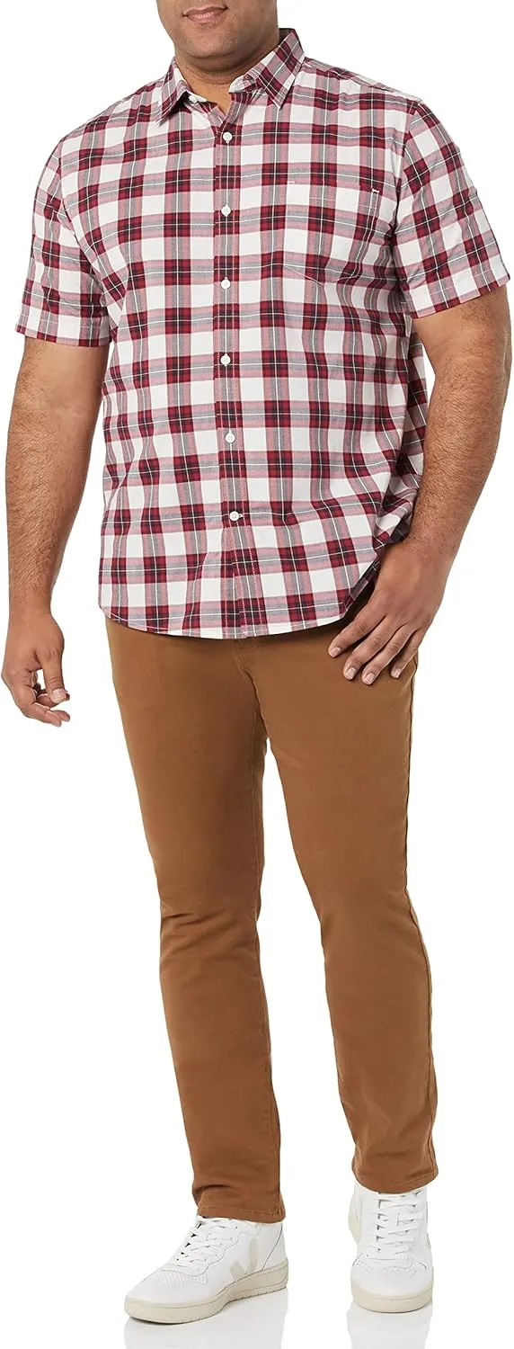 Amazon Essentials Short Sleeve Shirt for Men, Available in Big & Tall