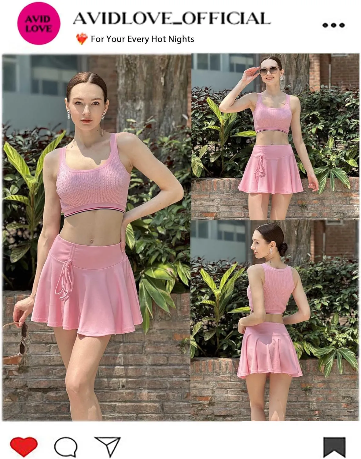 Avidlove Mini Skirt for Women Pleated Drawstring High Waist Skater Skirt Sexy Lingerie Skirts S-XXL