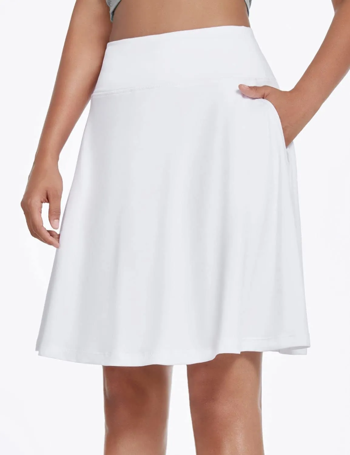baleaf Women's Skorts Skirts 20" Knee Length Long Golf Sports Casual Skirts Modest with Pockets