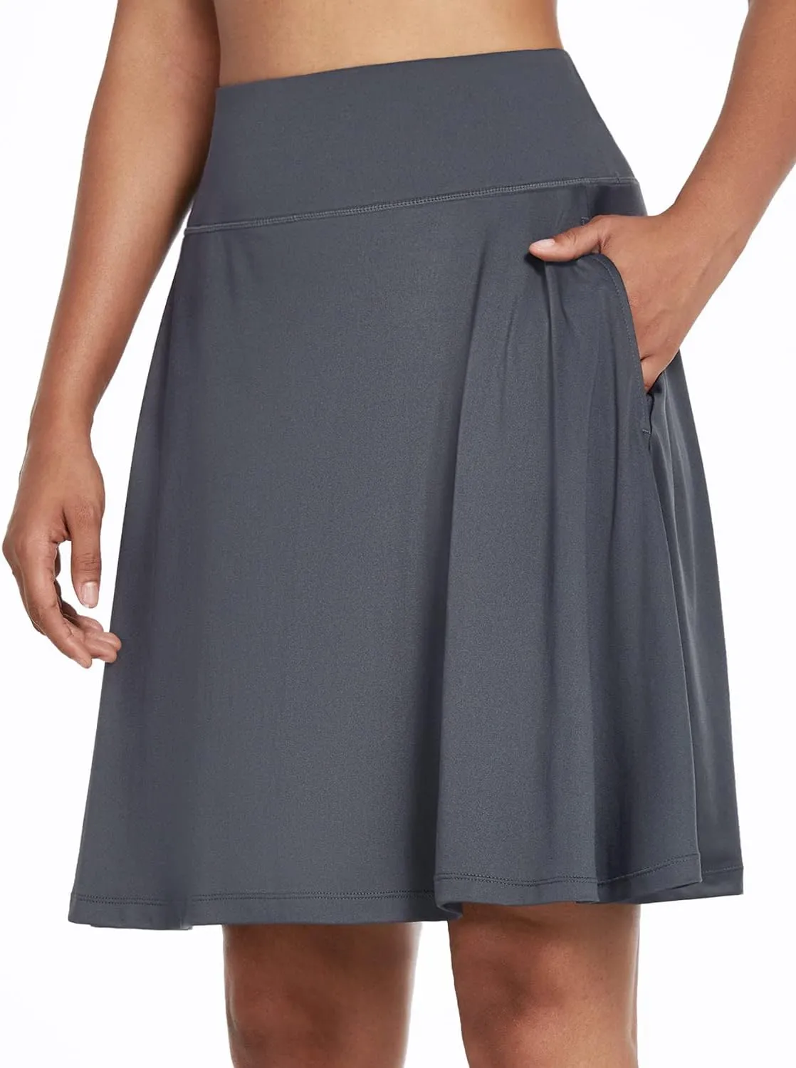 baleaf Women's Skorts Skirts 20" Knee Length Long Golf Sports Casual Skirts Modest with Pockets