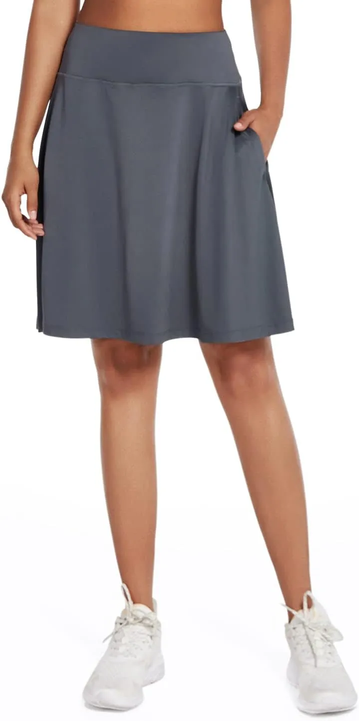 baleaf Women's Skorts Skirts 20" Knee Length Long Golf Sports Casual Skirts Modest with Pockets