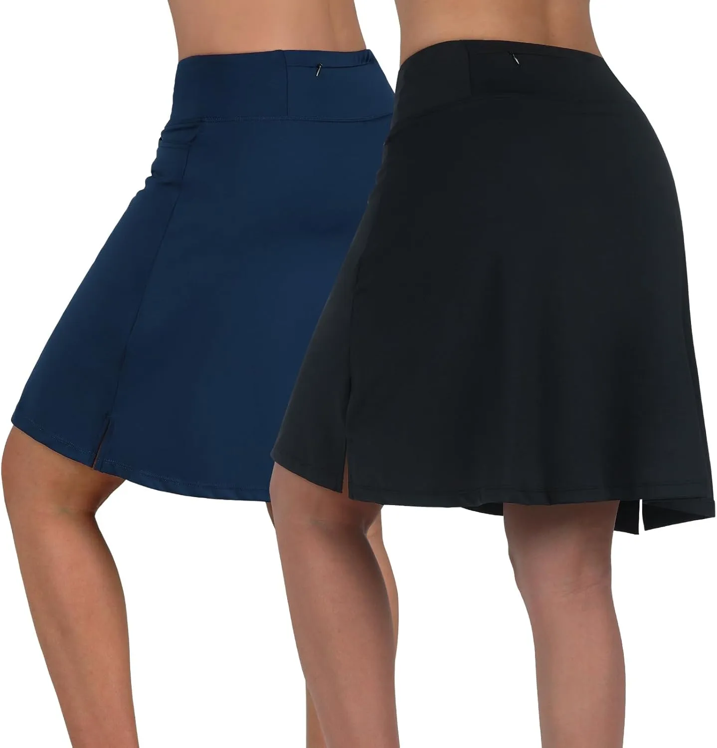 beroy Skorts Skirts for Women,20" Knee Length Skirted for Women,Athletic Skirt with Shorts