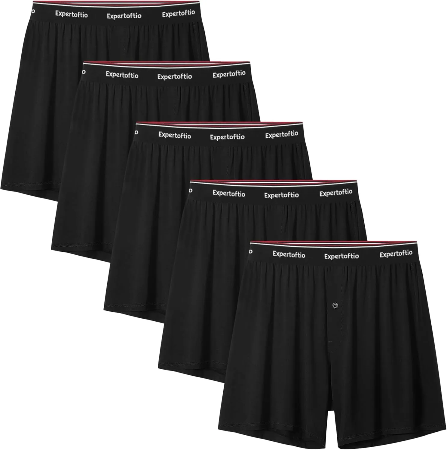 Boxers for Men Viscose from Bamboo Men's Underwear Boxer Shorts Breathable Mens Boxer, Loose Fit, Knit Pack