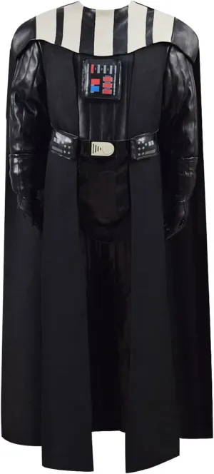 Boys Darth Cosplay Costume Suit Deluxe Vader Uniform Jumpsuit Cloak Full Set Halloween Party Outfit
