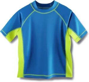 Boys Rashguard Quick Dry Short Sleeve UPF 50  Sun Protective Swim Shirt