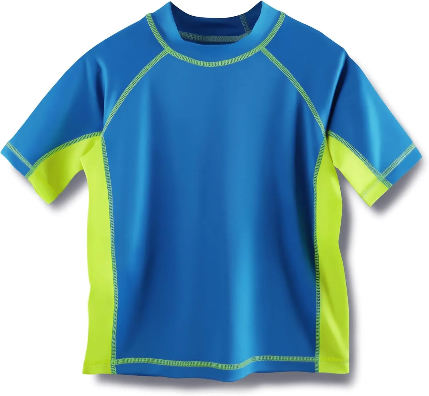 Boys Rashguard Quick Dry Short Sleeve UPF 50  Sun Protective Swim Shirt