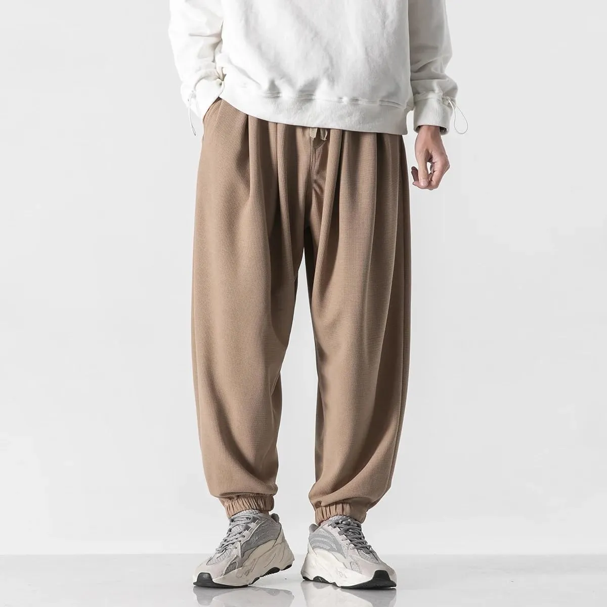 Chinese Style Loose Plus Size Harem Pants Spring Harajuku Casual Sports Trousers Men Sweatpants Joggers Male