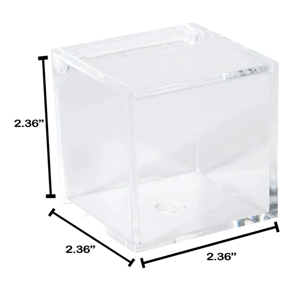 Clear Lucite 2.36''X2.36''X2.36'' 6pc