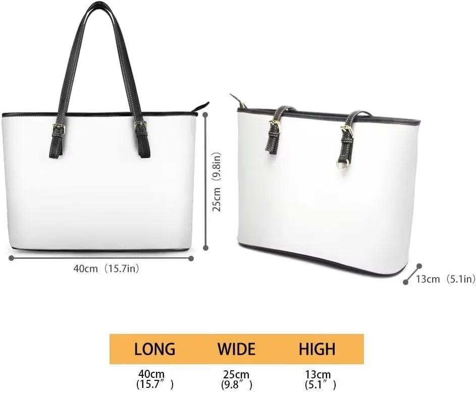 Coldinair Christmas Tote Bag for Women Leather Shoulder Bag Large Satchel Handbag Tote Bags Purse