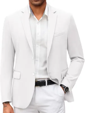 COOFANDY Mens Casual Blazer Slim Fit Suit Jacket Lightweight Knit Sport Coat Two Button Blazer Jacket