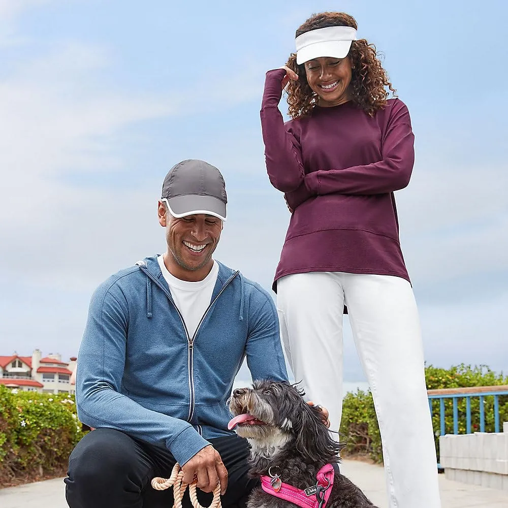 Coolibar UPF 50  Men's LumaLeo Full Zip Hoodie - Sun Protective