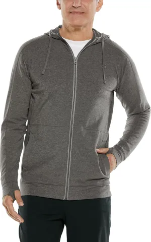 Coolibar UPF 50  Men's LumaLeo Full Zip Hoodie - Sun Protective