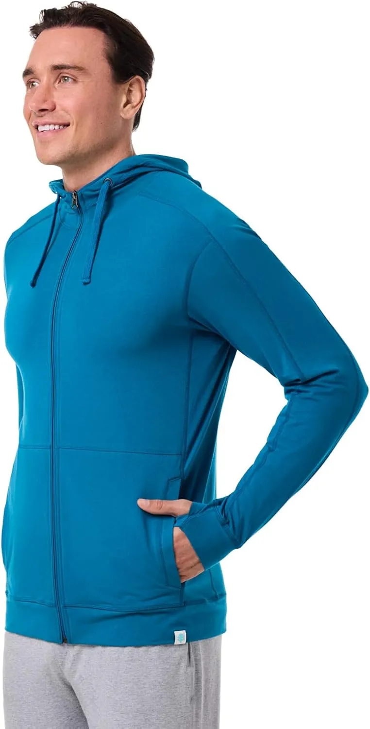 Coolibar UPF 50  Men's LumaLeo Full Zip Hoodie - Sun Protective