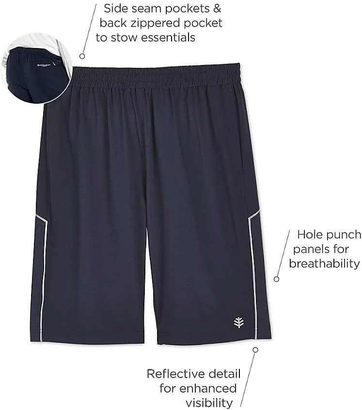 Coolibar UPF 50  Men's Outpace Sport Shorts - Sun Protective