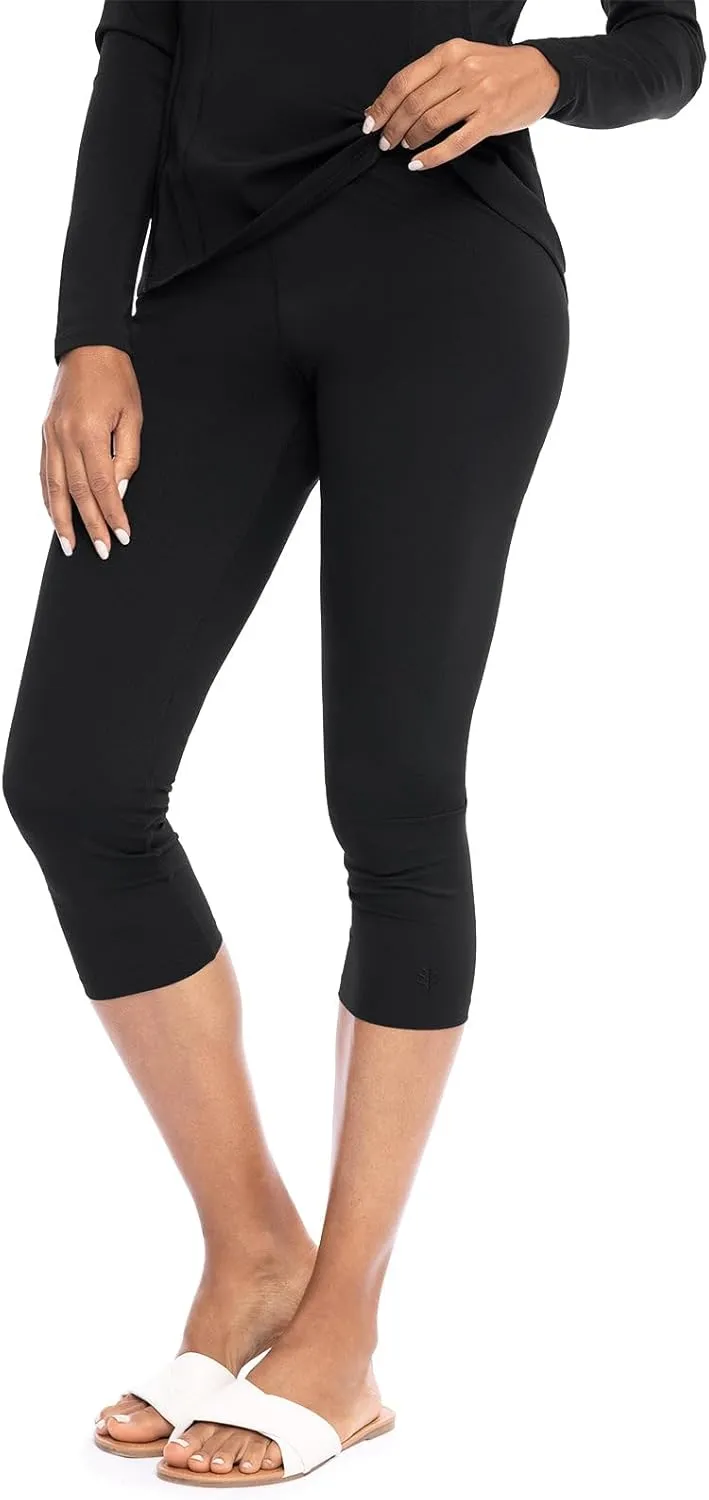 Coolibar UPF 50  Women's Deep Water Swim Capris - Sun Protective