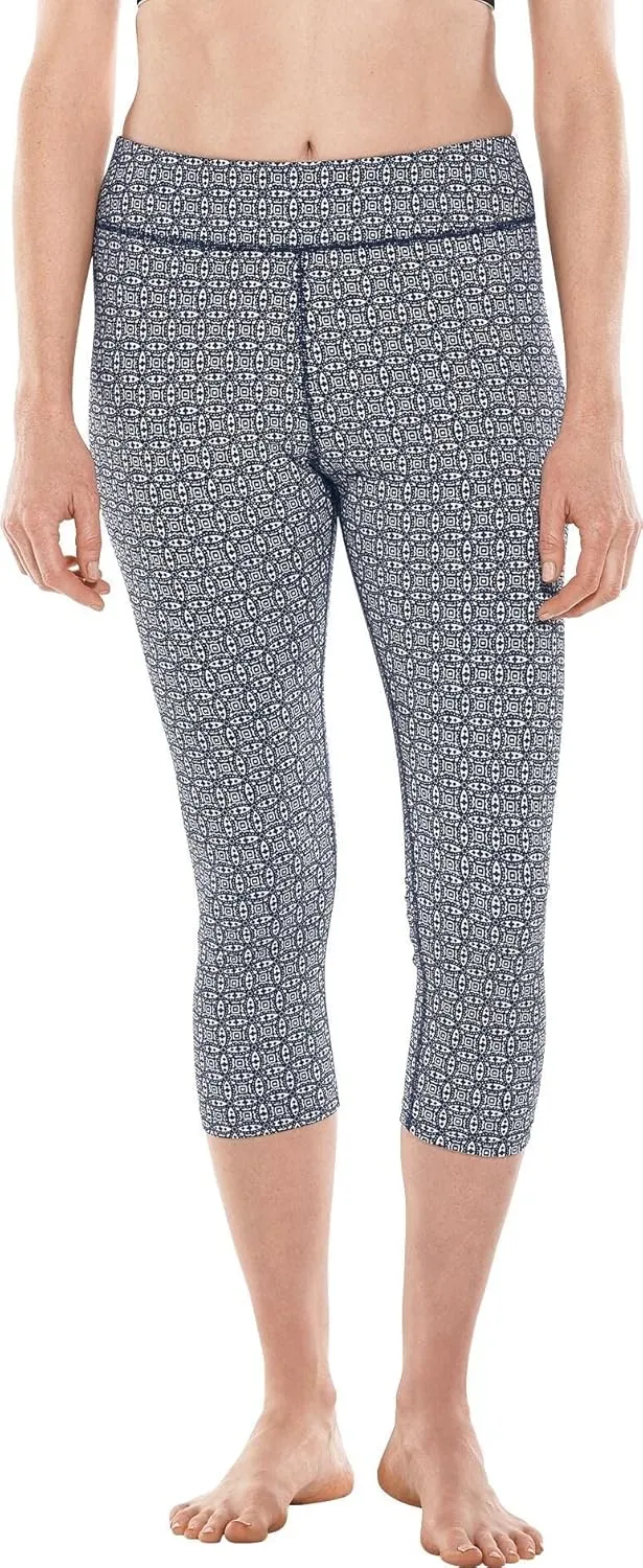 Coolibar UPF 50  Women's Deep Water Swim Capris - Sun Protective
