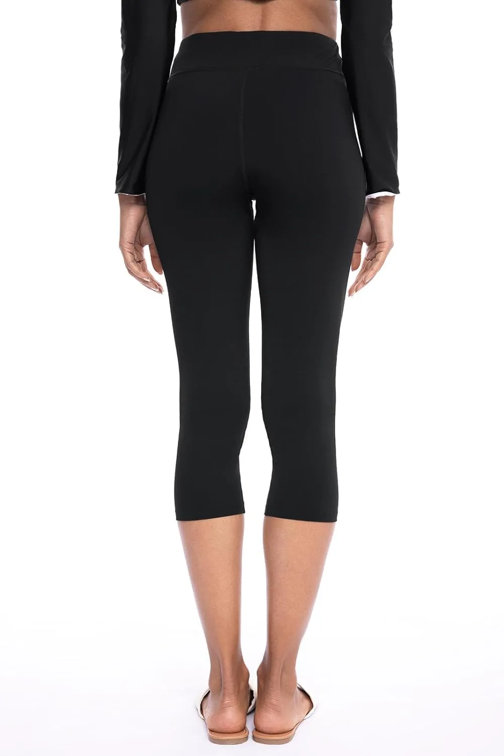 Coolibar UPF 50  Women's Deep Water Swim Capris - Sun Protective
