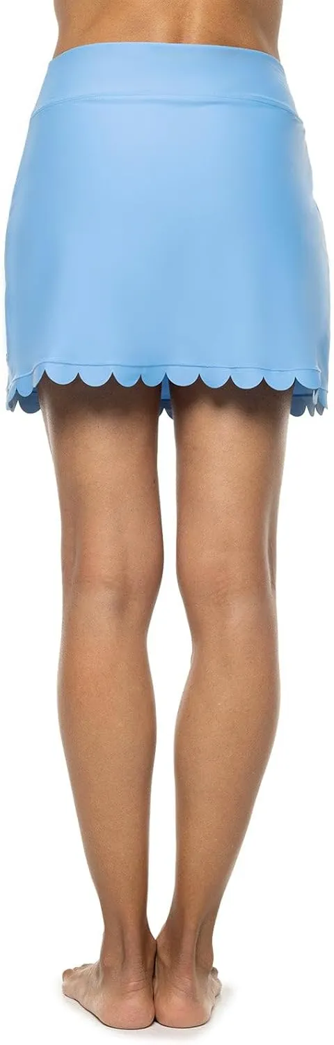Coolibar UPF 50  Women's Sea Fan Scallop Skort - Sun Protective