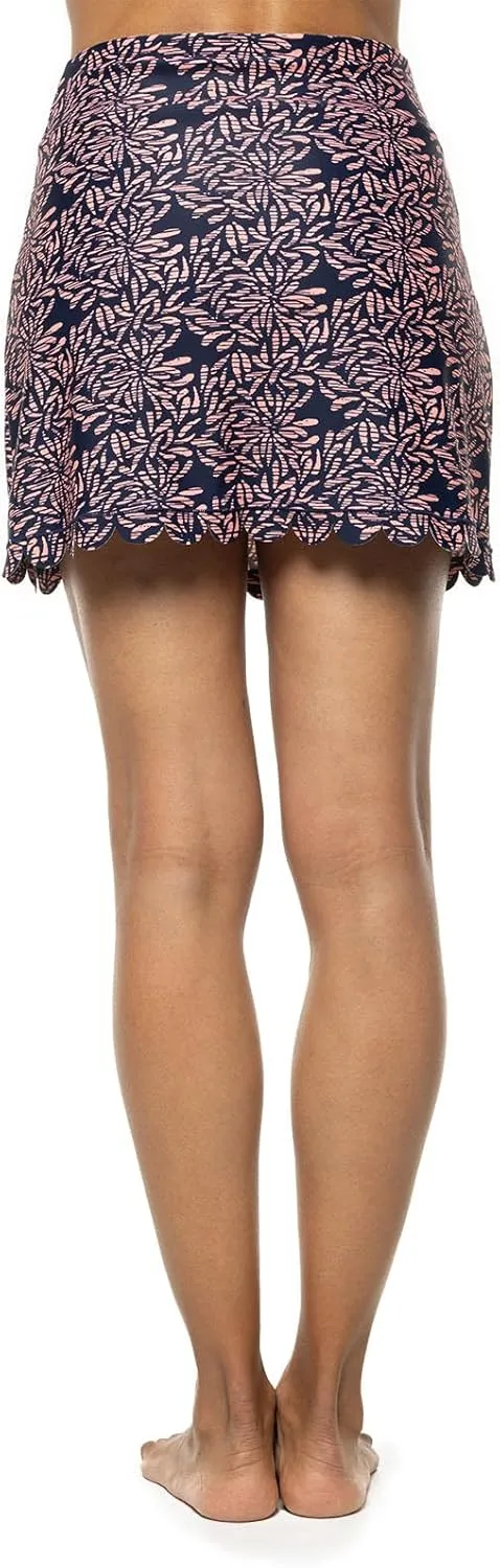 Coolibar UPF 50  Women's Sea Fan Scallop Skort - Sun Protective