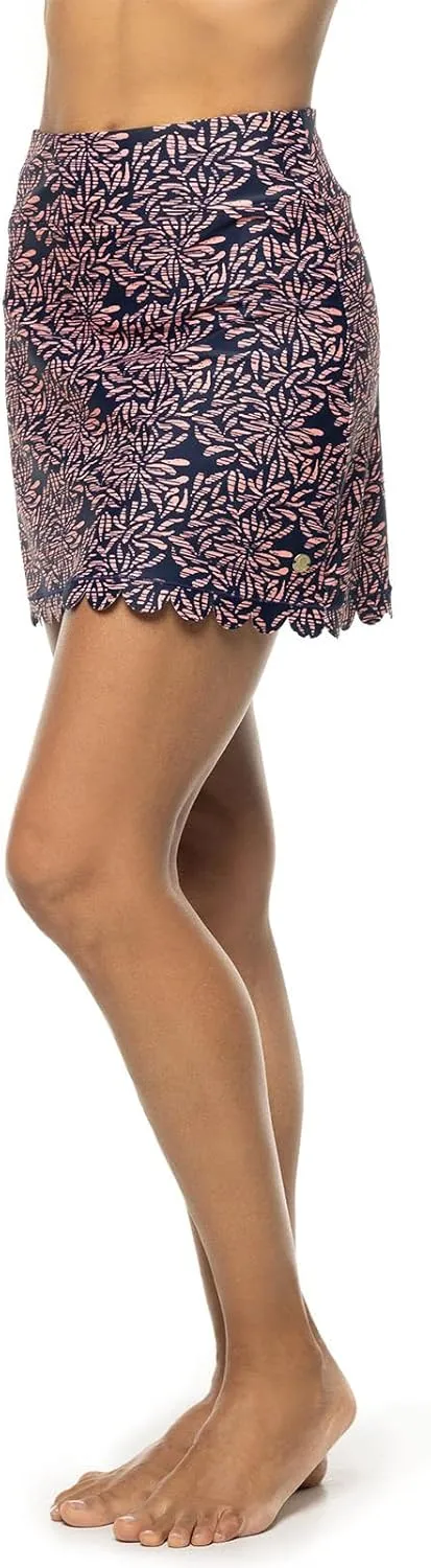Coolibar UPF 50  Women's Sea Fan Scallop Skort - Sun Protective