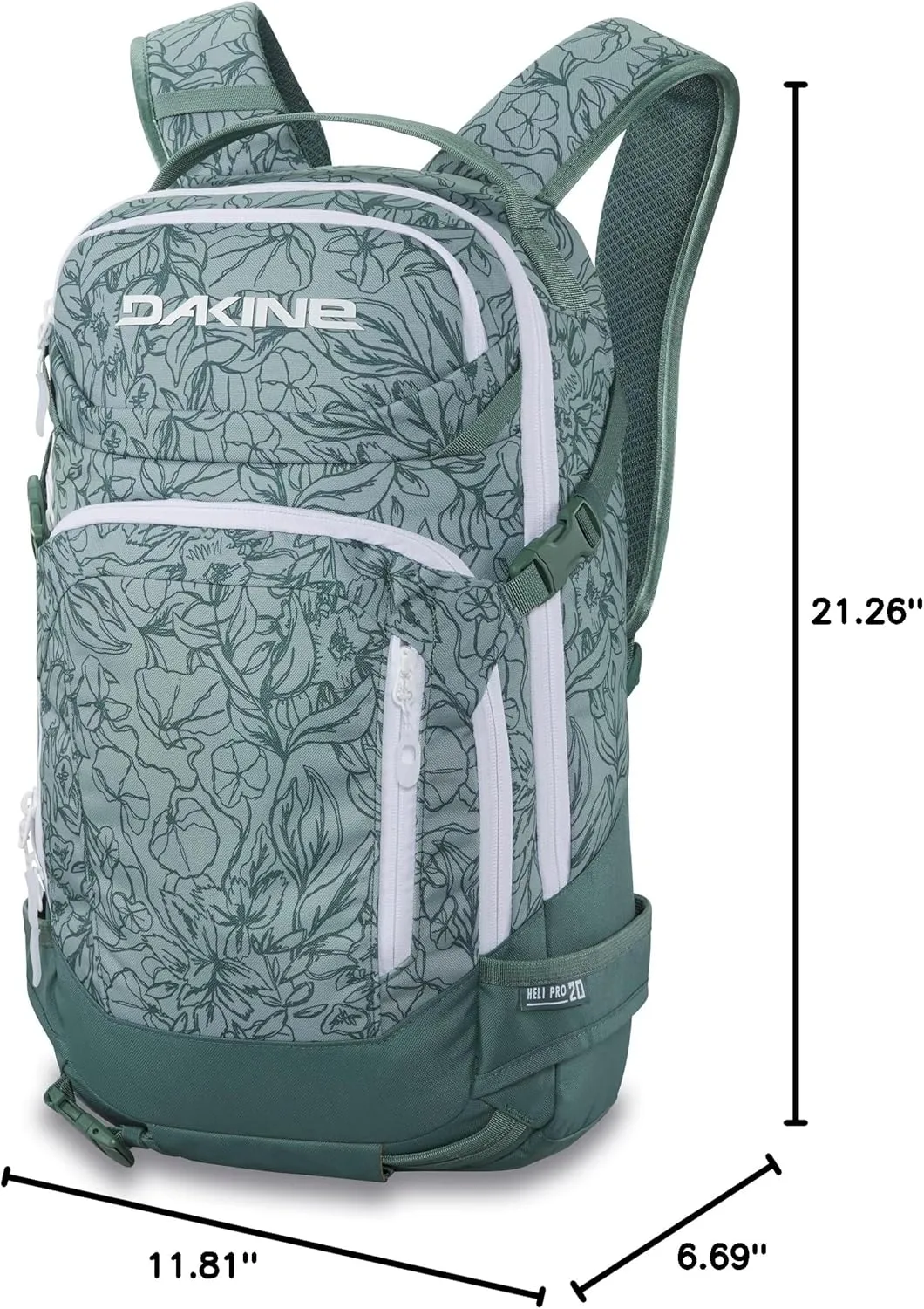Dakine Womens Heli Pro 20L - Poppy Iceberg, One Size