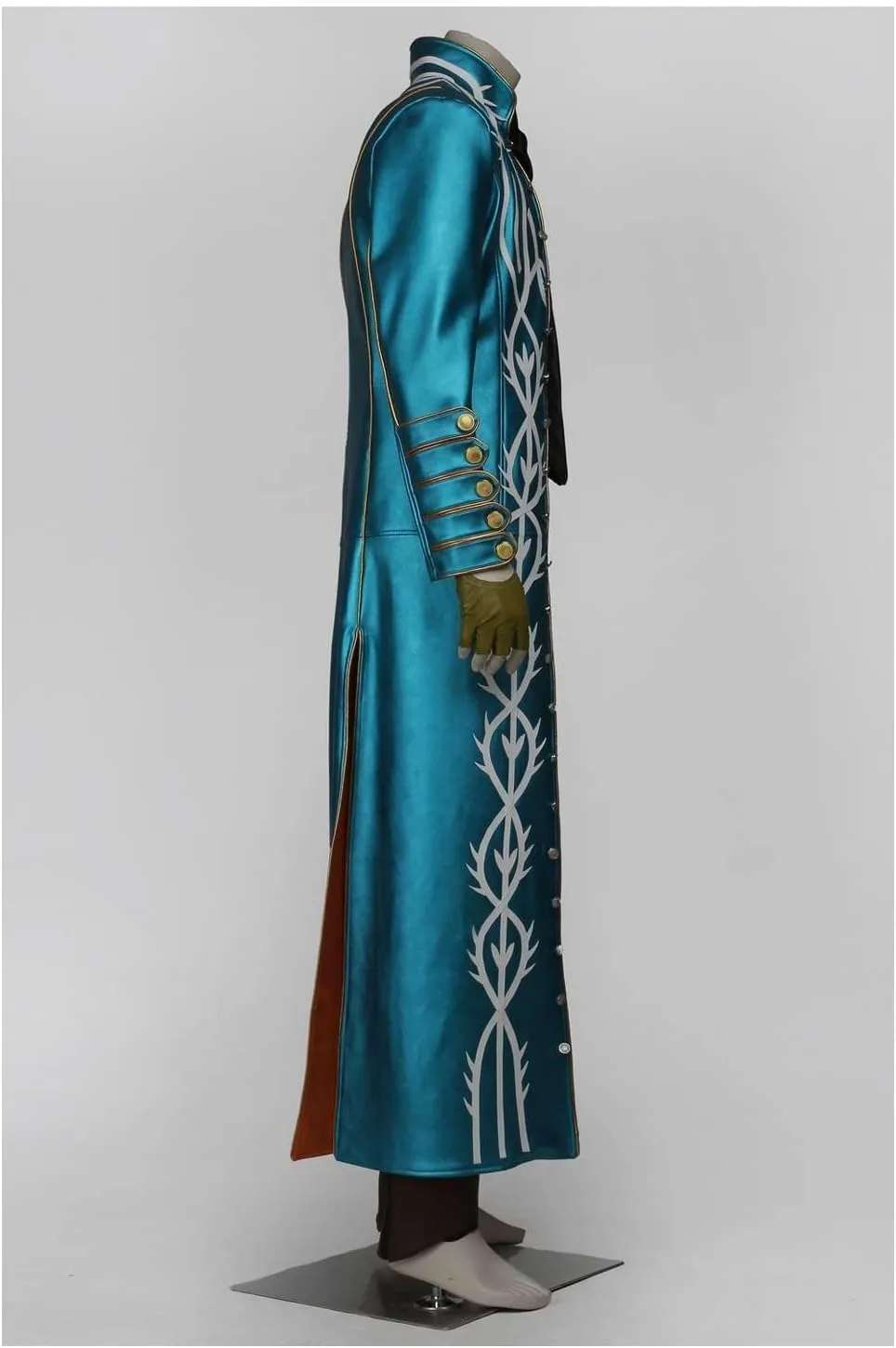 Devil May Cry Vergil Cosplay Costume DMC 5 Trench Coat Jacket Vest Pants Scarf Gloves Outfit for Mens Halloween