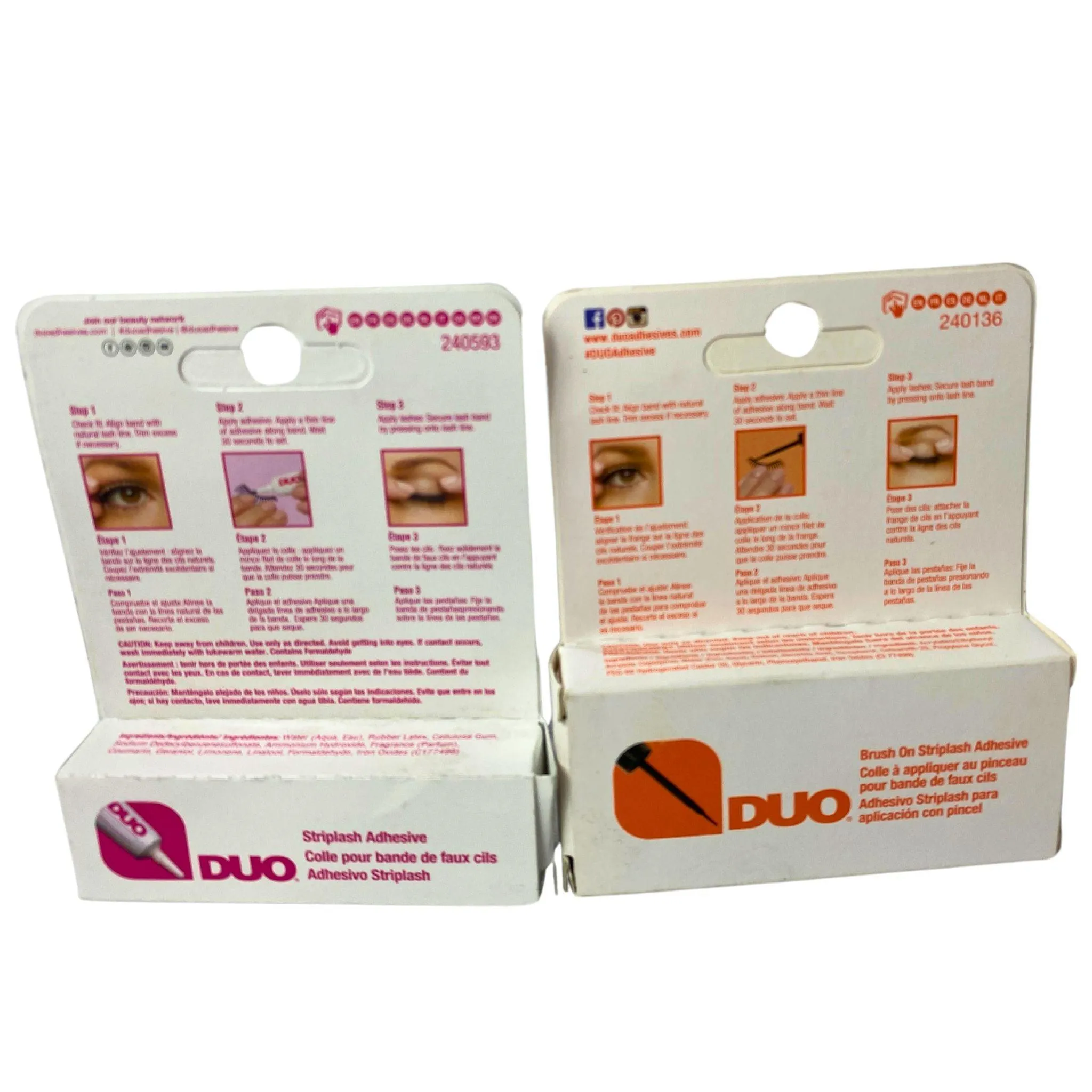 DUO Assorted Adhesive Mix Includes Strip On Adhesive , Brush On & Adhesive Eyeliner (100 Pcs Lot)