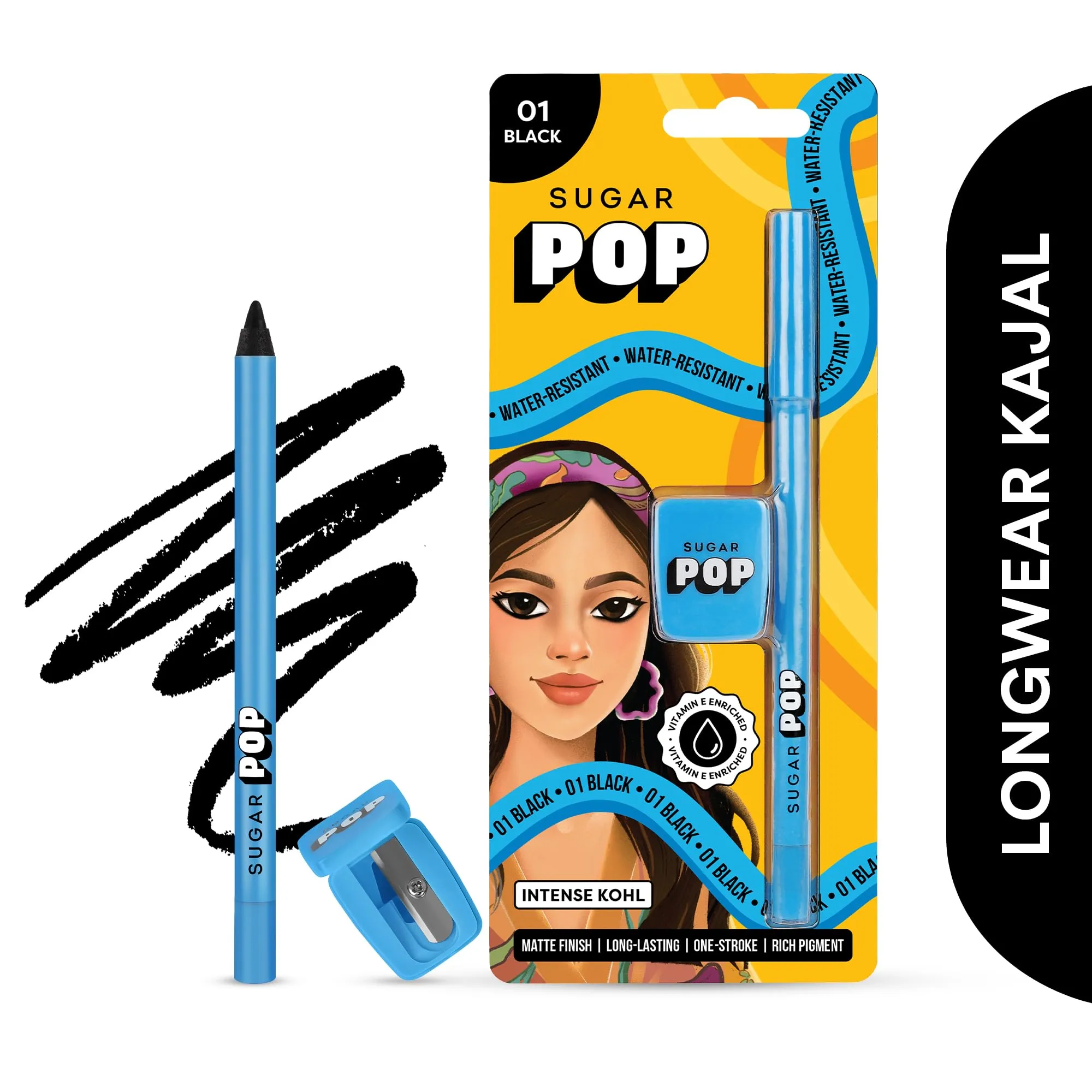 Elitty Hot Pink Pop Colour Eyeliner, Matte Finish | Long Lasting, Water Proof, Smudge Proof | Amla & Almond oil enriched| Vegan & Cruelty Free, Easy Application, Liquid Eyeliner (Forgotten Kiss) - 4ml