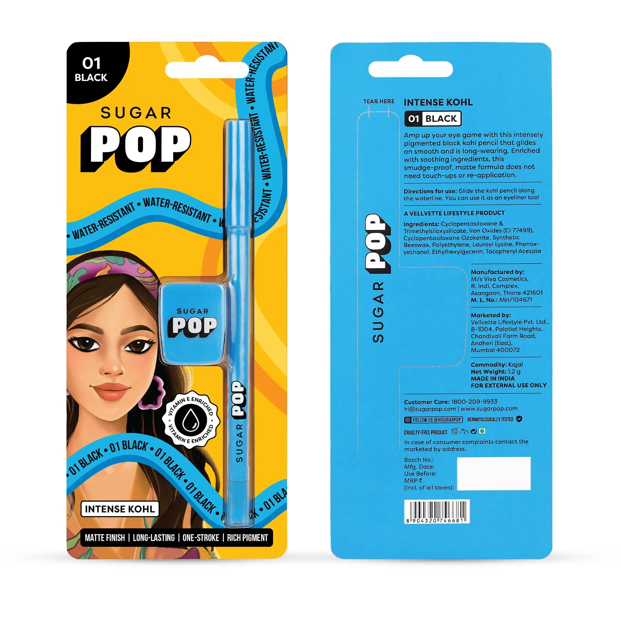 Elitty Hot Pink Pop Colour Eyeliner, Matte Finish | Long Lasting, Water Proof, Smudge Proof | Amla & Almond oil enriched| Vegan & Cruelty Free, Easy Application, Liquid Eyeliner (Forgotten Kiss) - 4ml