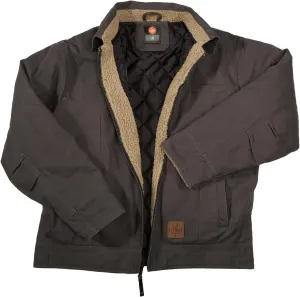 Flight Outfitters Men's Bush Pilot Rugged Weather-Resistant Outdoor Full Zip Bomber Jacket w/Quilted Lining & Sherpa Accents