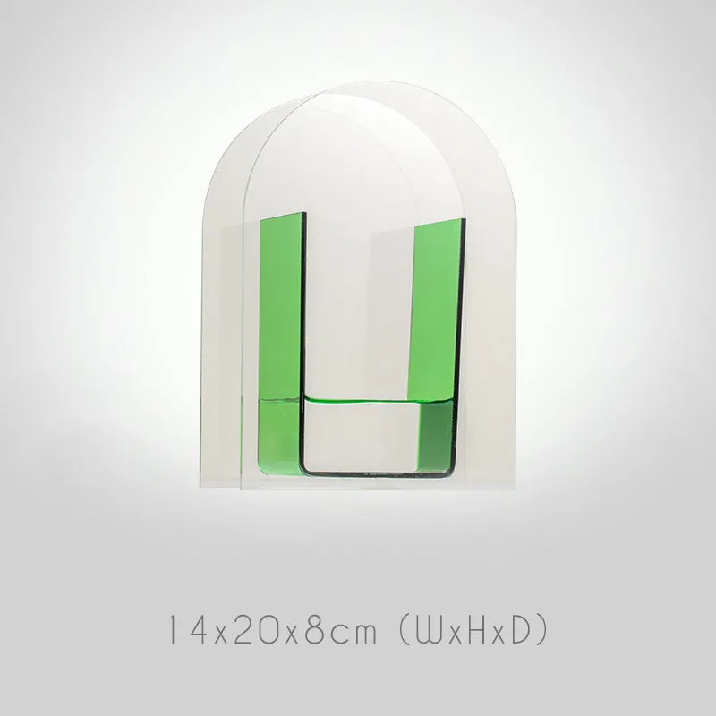 Geometric Colorful Acrylic Flower Vase