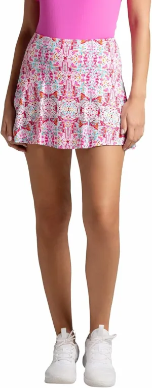 IBKUL Athleisure Wear Sun Protective UPF 50  Icefil Cooling Ridley Print Swing Skort  22089