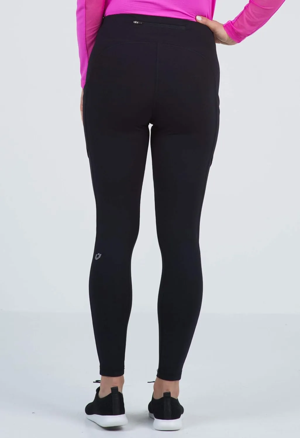 IBKUL Athleisure Wear Sun Protective UPF 50  Stain-Resistant Performance Leggings w Side & Back Zipper Pocket 75000