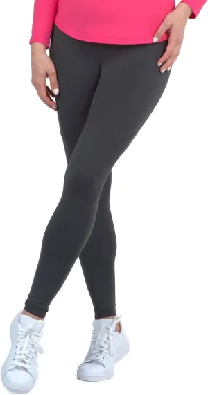 IBKUL Athleisure Wear Sun Protective UPF 50  Stain-Resistant Performance Leggings w Side & Back Zipper Pocket 75000