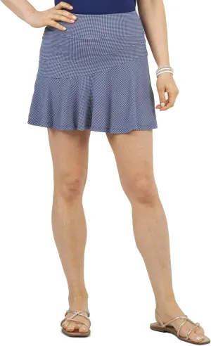 IBKUL UPF50  Sun Protective Icefil Cooling Tech Quick-Dry Mini Check Flounce Skort - 20754
