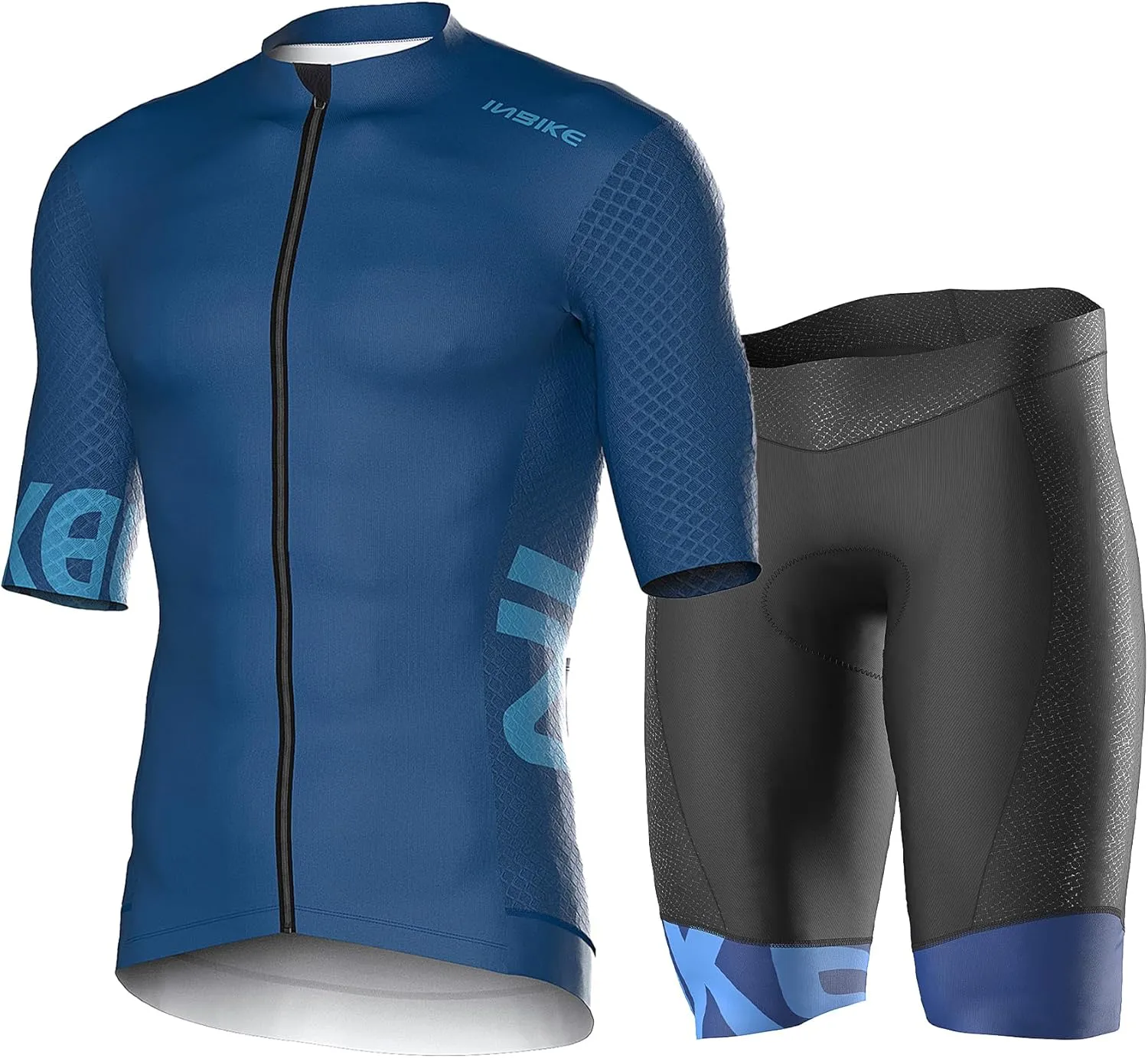 INBIKE Cycling Jersey Mens Set Reflective Breathable Biking Outfit Quick-Dry Short Sleeve Bicycle Shorts and Shirts