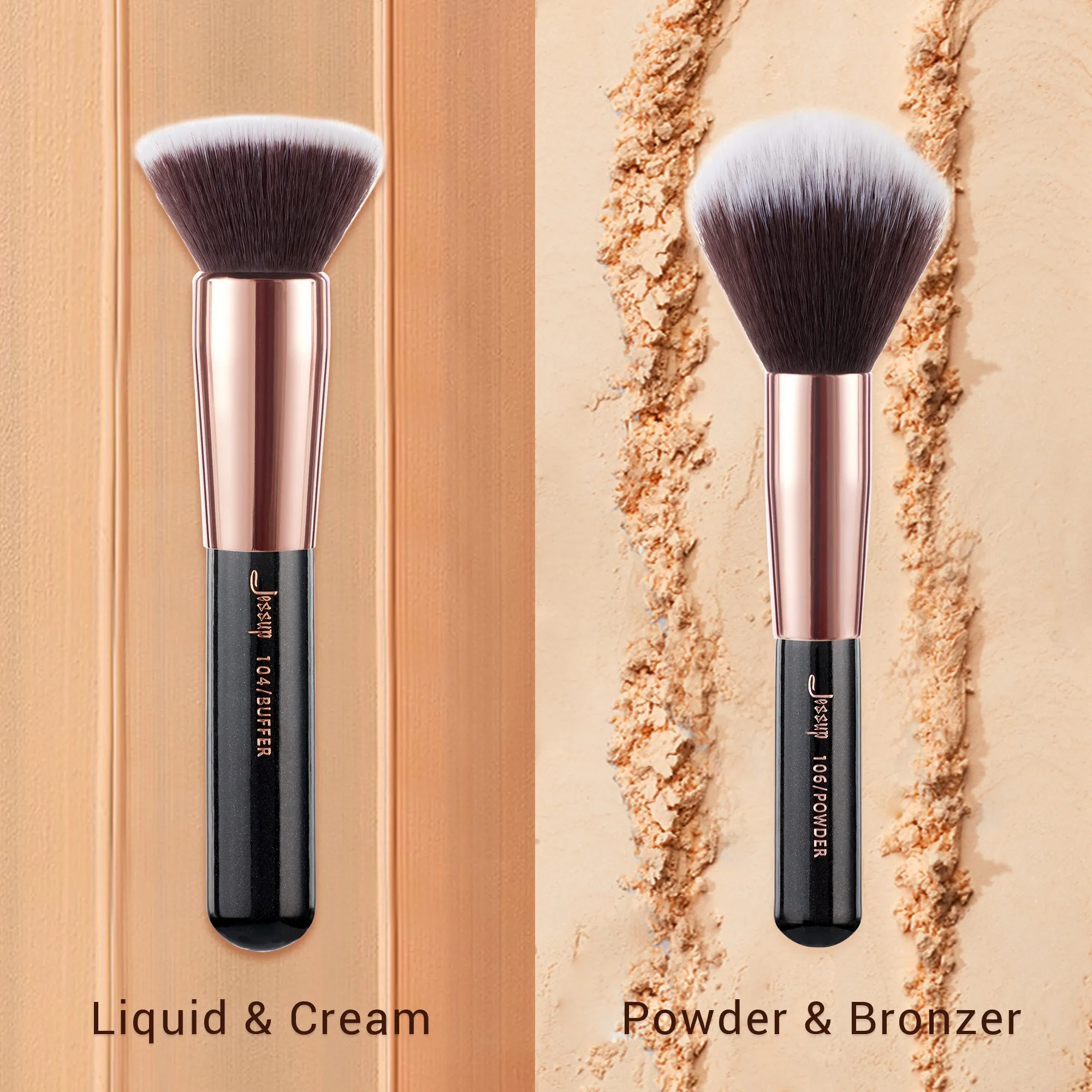 Individual Full Face Makeup Brush Set 25 Pcs T155