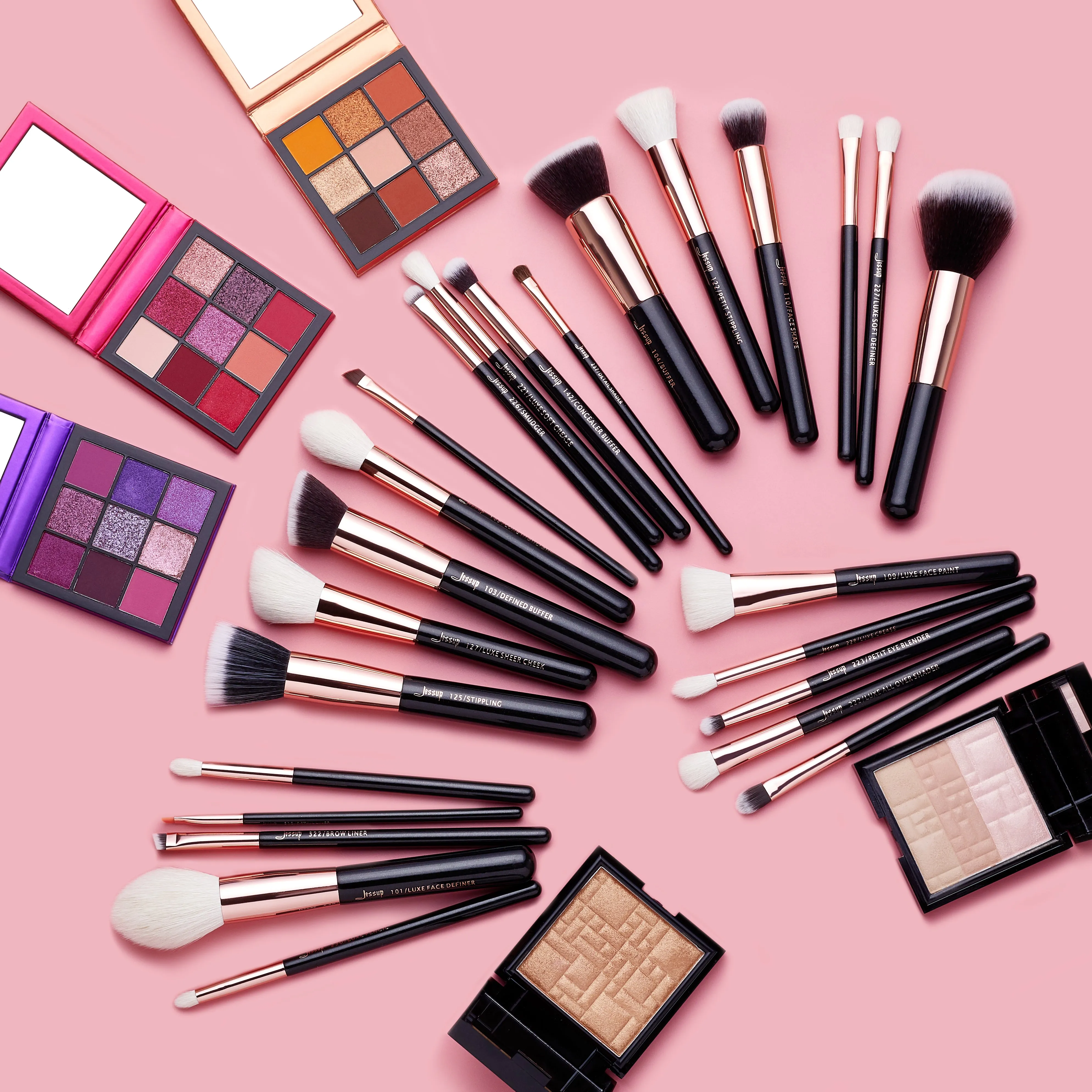Individual Full Face Makeup Brush Set 25 Pcs T155