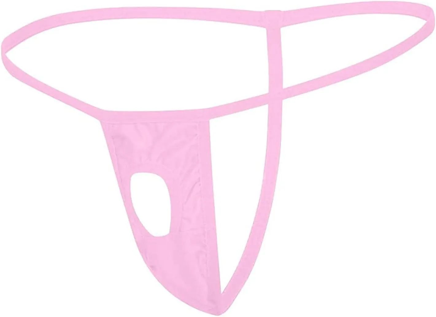 JEShifangjiusu Men's Jockstrap Underwear Hollow Out Bulge Pouch Briefs Panties Sexy G-String Underpants Breathable Thong