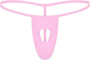 JEShifangjiusu Men's Jockstrap Underwear Hollow Out Bulge Pouch Briefs Panties Sexy G-String Underpants Breathable Thong