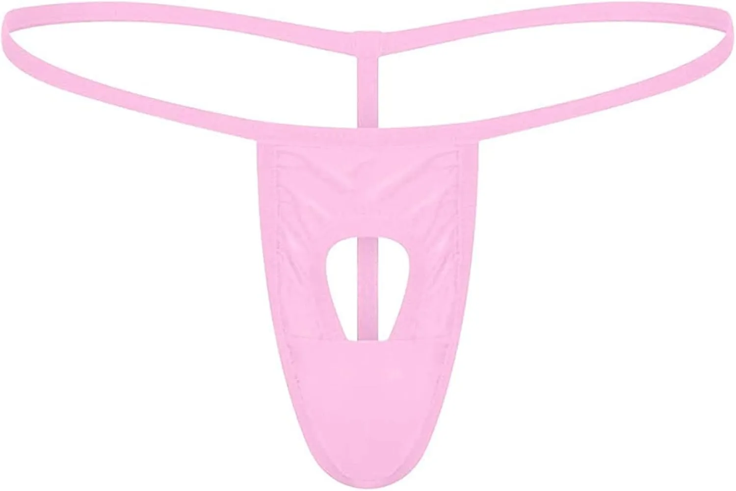 JEShifangjiusu Men's Jockstrap Underwear Hollow Out Bulge Pouch Briefs Panties Sexy G-String Underpants Breathable Thong