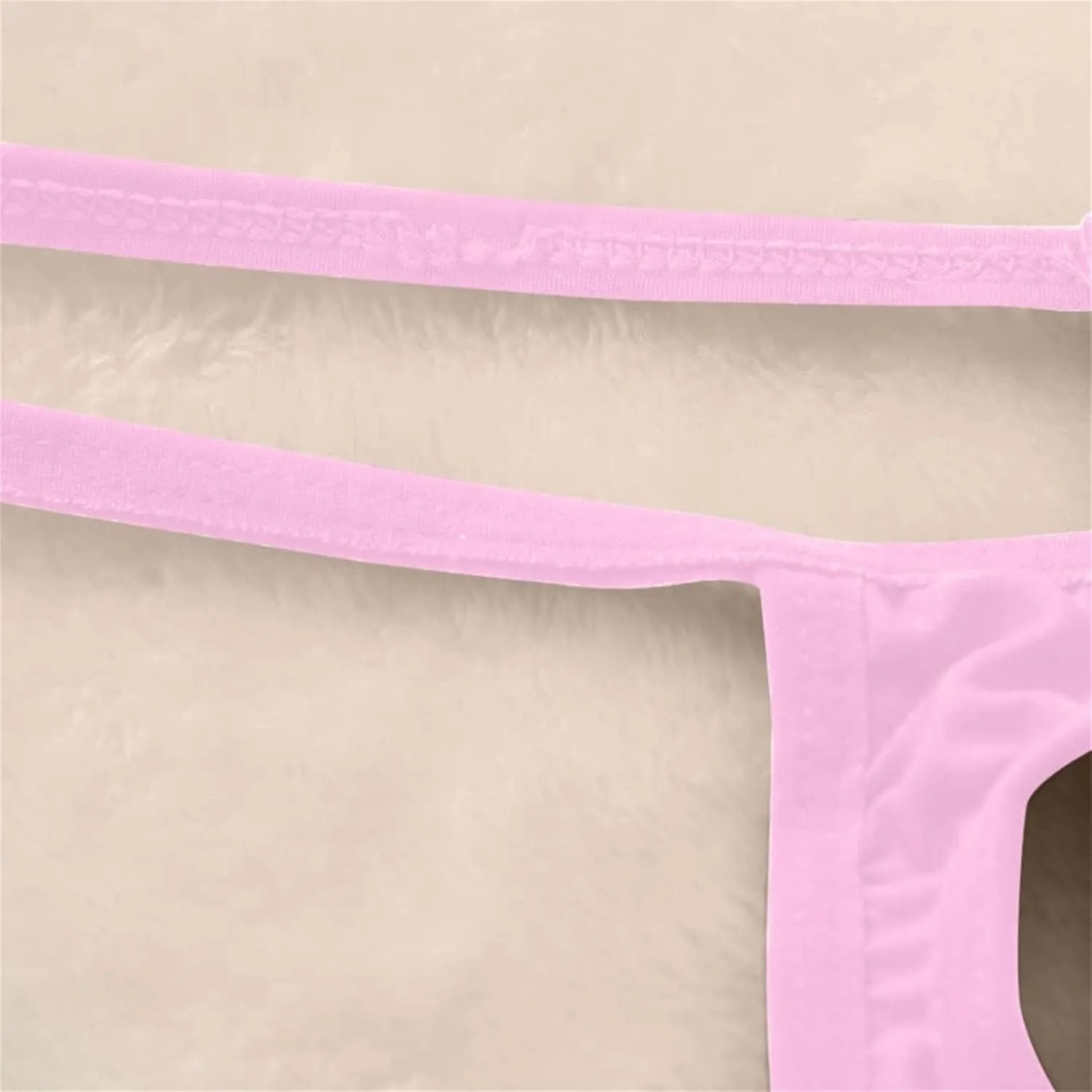 JEShifangjiusu Men's Jockstrap Underwear Hollow Out Bulge Pouch Briefs Panties Sexy G-String Underpants Breathable Thong