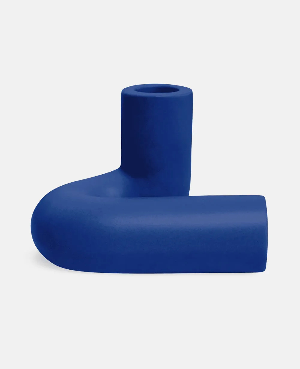 KERZENHALTER "TEMPLO" BLAU