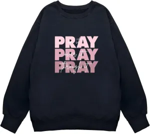LOOKFACE Women Long Sleeve Graphic Oversized Pullover Cute Drop Shloulder Sweatshirts