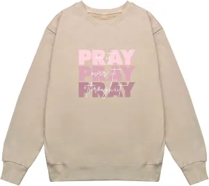 LOOKFACE Women Long Sleeve Graphic Oversized Pullover Cute Drop Shloulder Sweatshirts